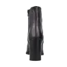 Wonders M-5444 Botín Tacón Ancho Piel Efecto Coco Mujer Negro