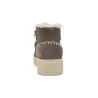 Pitas Sydney Bottines Plateforme en Daim Fausse Fourrure Femme