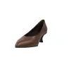 Pedro Miralles Tarin Zapatos Salón Piel Punta Fina Tacón Bajo Mujer