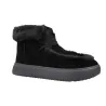 Gioseppo 80467 Damen Boots Wildleder Kunstfell Plateausohle Schwarz