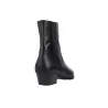 Dansi 8742A Women's Pointed Toe Leather Western Ankle Boots, Black