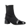 Hispanitas HI265016 Women's Sock Ankle Boot with Buckle, Black