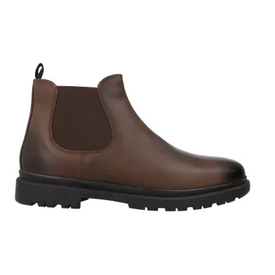 GEOX U16DDA Andalo Chelsea-Boots Herren Leder Schokoladenbraun