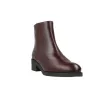 Patricia Miller 6986 Damen Lederstiefeletten Rund Absatz Bordeaux