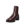 Patricia Miller 6986 Damen Lederstiefeletten Rund Absatz Bordeaux
