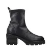 Pedro Miralles 24300 Damen Boots Genarbtes Leder Plateau Schwarz
