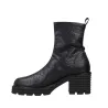 Pedro Miralles 24300 Boots Cuir Grainé Plateforme Femme Noir