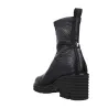 Pedro Miralles 24300 Boots Cuir Grainé Plateforme Femme Noir