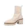 Pedro Miralles 24300 Boots Cuir Grainé Plateforme Femme Noir