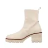 Pedro Miralles 24300 Damen Boots Genarbtes Leder Plateau Schwarz