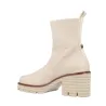 Pedro Miralles 24300 Damen Boots Genarbtes Leder Plateau Schwarz