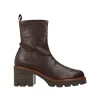 Pedro Miralles 24300 Women's Grained Leather Platform Boots, Black