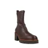 Pedro Miralles 24300 Damen Boots Genarbtes Leder Plateau Schwarz