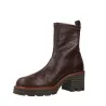 Pedro Miralles 24300 Damen Boots Genarbtes Leder Plateau Schwarz