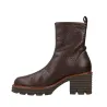 Pedro Miralles 24300 Damen Boots Genarbtes Leder Plateau Schwarz