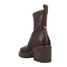 Pedro Miralles 24300 Damen Boots Genarbtes Leder Plateau Schwarz