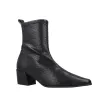 Pedro Miralles 24454 Damen Stiefeletten Genarbtes Leder Spitz Schwarz