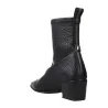 Pedro Miralles 24454 Damen Stiefeletten Genarbtes Leder Spitz Schwarz