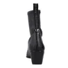 Pedro Miralles 24454 Damen Stiefeletten Genarbtes Leder Spitz Schwarz