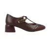 Hispanitas BHI265094 Zapatos Merceditas Piel Mujer Burdeos