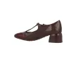 Hispanitas BHI265094 Zapatos Merceditas Piel Mujer Burdeos