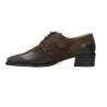Dansi 8704A Chaussures Richelieu Cuir Femme Marron