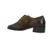 Dansi 8704A Oxford Schuhe Leder Wildleder Damen Braun