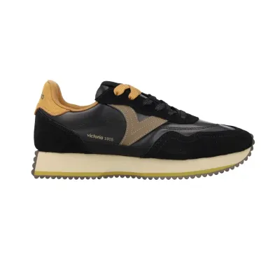 Victoria 1134118 Retro Plateau Sneaker Damen Schwarz
