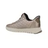 Geox D667SB Quilted Low-Top Lace-Up Trainers for Women Graphite