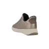 Geox D667SB Sneaker Baja Acolchada con Cordones para Mujer Grafito