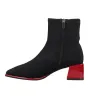 Gioseppo 80683 Botines Elásticos con Tacón de Charol Mujer Negro