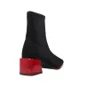 Gioseppo 80683 Botines Elásticos con Tacón de Charol Mujer Negro