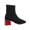 Gioseppo 80683 Tronchetti Elasticizzati Tacco Vernice Donna Nero