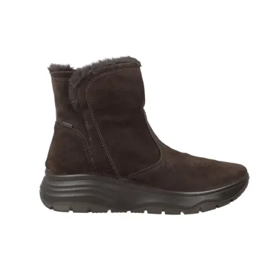 IGI 2155211 Waterproof Suede Ankle Boots Women Dark Brown