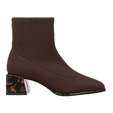 Gioseppo 80115 Botines Elásticos Tacón Efecto Carey Mujer Marrón