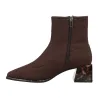 Gioseppo 80115 Tronchetti Elasticizzati Tacco Tartaruga Donna Marrone