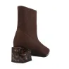 Gioseppo 80115 Botines Elásticos Tacón Efecto Carey Mujer Marrón