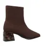 Gioseppo 80115 Botines Elásticos Tacón Efecto Carey Mujer Marrón