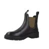 Geox D665GI Tronchetti Chelsea Pelle Elastico Kaki Donna Nero