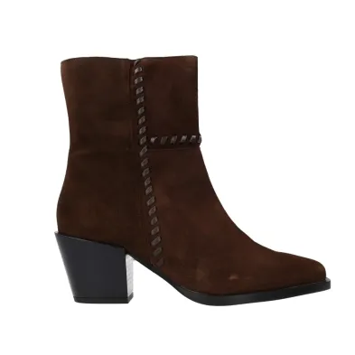 Dansi 9101A Tronchetti Texani Intrecciati Donna Cioccolato