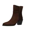 Dansi 9101A Tronchetti Texani Intrecciati Donna Cioccolato