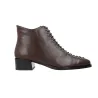 Dansi 8715A Schnürstiefeletten Leder Niedriger Absatz Damen Braun