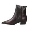 Dansi 8742A Botines Camperos Piel Lisa Tacón Mujer