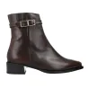 Dansi 8718A Botines Piel Lisa con Hebilla Tacón Bajo Mujer