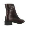 Dansi 8718A Botines Piel Lisa con Hebilla Tacón Bajo Mujer