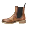 Luis Gonzalo 5685M3 Stivaletti Chelsea Donna Pelle Brogue Tacco Basso Cuoio