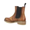 Luis Gonzalo 5685M3 Chelsea Boots Damen Leder Brogue Flacher Absatz Cognac