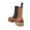 Luis Gonzalo 5685M3 Stivaletti Chelsea Donna Pelle Brogue Tacco Basso Cuoio