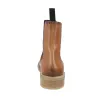 Luis Gonzalo 5685M3 Stivaletti Chelsea Donna Pelle Brogue Tacco Basso Cuoio