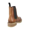 Luis Gonzalo 5685M3 Stivaletti Chelsea Donna Pelle Brogue Tacco Basso Cuoio